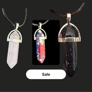 Bohemian pendant plus a cord necklace